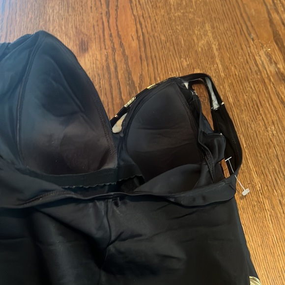 Silhouette Solution Floral Tankini One Piece Swim Suit Size 14 - Picture 7 of 12